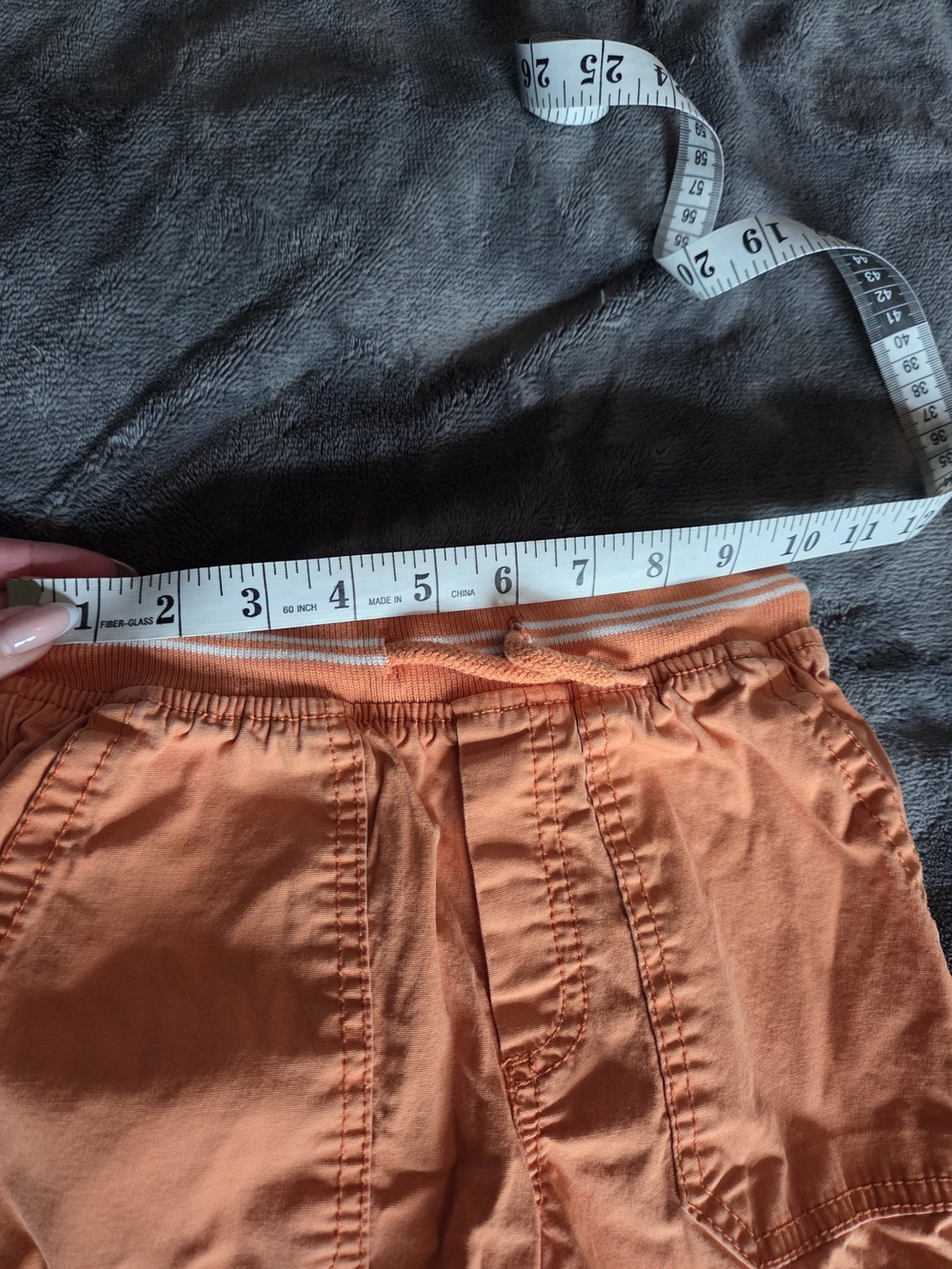 ☀️ 3/$15 Kid's Orange Casual Drawstring Shorts - Picture 7 of 7